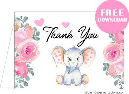 Choose from hundreds of templates, add photos and your own use your computer, mobile, or tablet to post your ecard via email or facebook, or print a hard copy of your card on your home printer. Free Baby Shower Thank You Cards Templates Printables