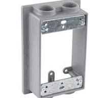 BELL 2-Gang Weatherproof Extension Ring 1-1/32 Deep Gray - Outdoor  Electrical Box With Gasket & Hardware