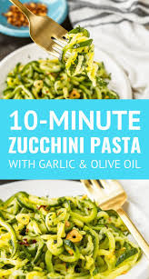 The secret is that instead of chopping it into pieces, you want to shread it. 10 Minute Zucchini Noodles Recipe Want To Learn How To Make Zucchini Pasta With Just 3 Ingredien Zucchini Noodle Recipes How To Cook Zucchini Zucchini Pasta