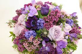 Anemones Lilacs Hyacinth Roses Freesia Waxflower Beautiful Flowers Garden Beautiful Flowers Blue Bouquet