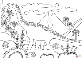 Here is a triceratops dinosaur mother and her cute baby. Jurassic World Brachiosaurus Coloring Pages Novocom Top