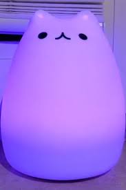 amazon s squishy silicone cat lamp changes colors when you tap its head cat lamp cute night lights cute room ideas