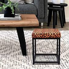 Do you assume animal print ottoman coffee table appears nice? Gia Square Metal Ottoman With Foot Rest Leopard Print Ot06 Leopard S Vc Buy Online At Best Price In Uae Amazon Ae
