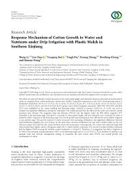 Mckennon hauling specializes in delivery of quality earth products such as screened & unscreened topsoil, mulch, driveway gravel, rock, stone and sand to your home or business. Pdf Response Mechanism Of Cotton Growth To Water And Nutrients Under Drip Irrigation With Plastic Mulch In Southern Xinjiang