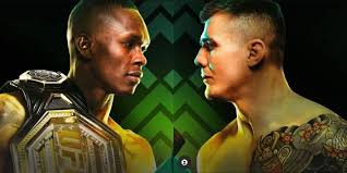 Adesanya, vettori face off from a distance. 2w5u7yvwfj6ljm