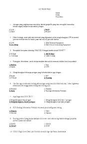Teknologi jaringan berbasis luas wan kelas xi tkj pertemuan 1. Soal Ujian Semerter Kls Xi Tkj Teknologi Jaringan Jawabanku Id