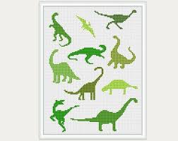 Dinosaurs Cross Stitch Embroidery Baby Cross Stitch Etsy Cross Stitch Embroidery Cross Stitch Dragon Cross Stitch