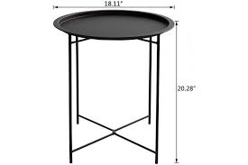 Find new round coffee tables for your home at joss & main. Black Hollyhome Folding Tray Metal Side Table Sofa Table Small Round End Tables Anti Rust And Waterproof Outdoor Or Indoor Snack Table Accent Coffee Table H 50cm X D 46cm Frosted Black