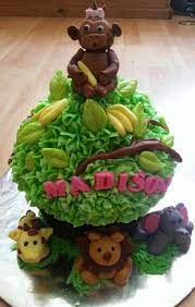 Jumbo Jungle Cupcake Jongen Eerste Verjaardag Verjaardag Eerste Verjaardag