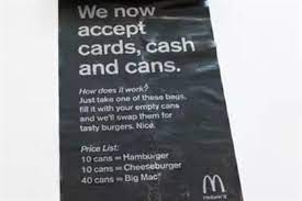 Mcdonald S Accepts Empty Cans As Currency In Green Festival Campaign Mcdonalds Delicious Burgers Canning