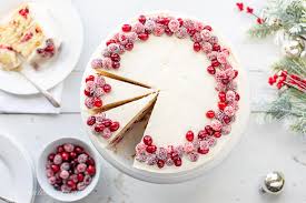 The mint is pretty, yet festive with the christmas theme. Cranberry Christmas Cake Saving Room For Dessert