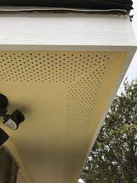 We are having our homes existing soffit, fasia and gutters painted to match our new james hardie colorplus (prefinished) trim. James Hardie Vented Soffits Soffit Exterior Roof Framing Hardie Soffit