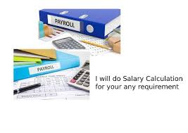 Annual salary calculation without paid overtime. Salary Calculation For Your Any Requirement By Excelinfiver Fiverr