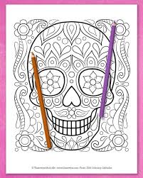 Some of the coloring page names are how to draw a girly skull step by step skulls pop culture online drawing tutorial, girly skull coloring at colorings to and color, girly love skull coloring coloring sky, girly skull coloring at colorings to and color, peppa pig halloween coloring, girly sugar skull clipart 20 cliparts images on clipground. Free Sugar Skull Coloring Page Printable Day Of The Dead Coloring Page Art Is Fun