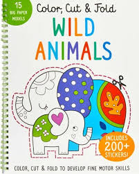 Download Color Cut And Fold Wild Animals Book By Insight Kids Official Publisher Page Simon Schuster