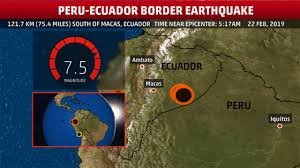 Get your stamp and then start. Powerful 7 5 Magnitude Earthquake Hits Peru Ecuador Border The Weather Channel Articles From The Weather Channel Weather Com