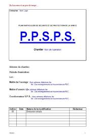 Ppsps Word Gratuit Conducteur De Travaux Modele Attestation Modelisme