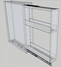 Cabinetmakers Advise Slide Hardware For A Spice Pullout Kit Spice Rack Plans Diy Kitchen Storage Kitchen Storage