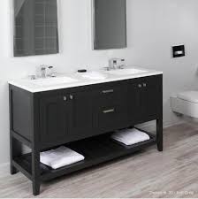In a cozy bathroom where space is at a premium, the homeowners are accustomed to sharing. Lacava Stile Millers Elegant Hardware And Plumbing Boca Raton Florida