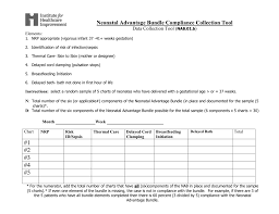 Neonatal Advantage Bundle Compliance Collection