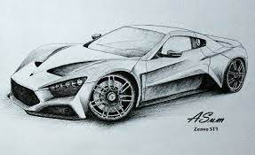 Pin By Manuel Pilato On Arts And Drawings Cool Pencil Drawings Car Drawing Pencil Cool Car Drawings