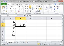 If you want to change the percentage without having to rewrite the formulas, put the percentage in its own to calculate the first percentage change, enter this percent change formula in c5 : Calculate Percent Change In Excel Teachexcel Com