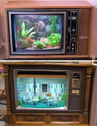 How Would An Expert Use Repurposed Old Tvs In A Useful Manner Diy Fish Tank Amazing Aquariums Fish Tank