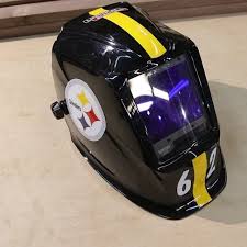 With helmet decal this season. John Malecki On Twitter Got Creative With My New Welding Hood My Dudes From The Steelers Sent Over Some Of The Helmet Decals And My Old Number So I Had To Put