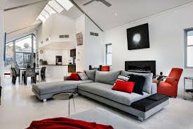 Living Modern Black White Red Living Room Modern Decorating Ideas Black White Red Living Room Grey And Red Living Room Living Room Grey Living Room Red