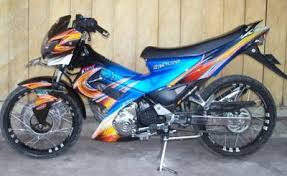 Desain modif motor deangan model terupdate. Modifikasi Motor Satria Fu Airbrush Terbaru Airbrush Motor