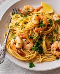 Add 1 1/2 cups reserved pasta water, white wine, and cooked pasta to the pan shrimp was in. Spicy Shrimp Scampi With Linguine Carolyn S Cooking