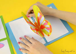 Printable Easy Pop Up Birthday Card Template Diy Butterfly Pop Up Card With A Template Butterfly Cards Kids Butterfly Cards Handmade Butterfly Cards