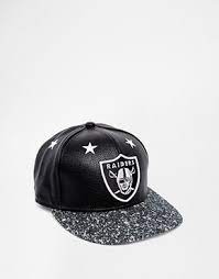 New Era 59fifty Raiders Snapback Cap In Faux Leather