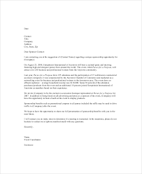 Free 12 Sample Event Sponsorship Letter Templates In Pdf Google Docs Ms Word Pages