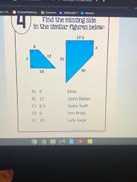 Videos are created by fellow teachers for their students using the guided notes from the unit. Answered Find The Missing Side In The Similar Bartleby