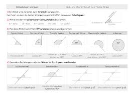 Merk Und Ubersichtsblatt Zum Thema Winkel Unterrichtsmaterial Im Fach Mathematik In 2020 Merken Mathematikunterricht Bruchrechnen