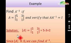 How To Find Inverse Modulus And Adjoint Of Matrix 2x2 Matrix Math Equations Solutions