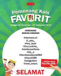 Selamat Kepada 10 Pemenang Hiburan Lomba Emcofavorit Periode 29 November 04 Desember 2019 Bagi Pemenang Dm Pm Da Instagram Photo Photo And Video Instagram