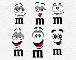 Afbeeldingsresultaat Voor M M Character Faces Svg M M Characters Crayon Monogram Disney Scrapbook Pages