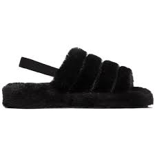 Womens Snugg Warm Fluffy Faux Fur Slippers Slides Yeah Sandals Elastic Strap Uk Ebay Shop for women's mule slippers at next.co.uk. usd