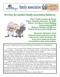 It's time for another family association barbecue
