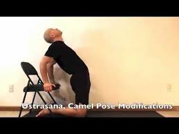 You can either tuck your toes under to you can drop the head if it's comfortable; Ustrasana Camel Pose Modifications Youtube