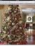 Rose Gold Burgundy Christmas Tree