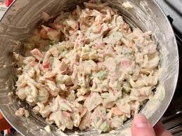 ● shred your imitation crab meat using a grater (if chopping, double chop the crab meat), place the shredded imitation crab meat in a large bowl, and set aside. Crab Salad Imitation Crab Meat Salad Simple Business Simple Life