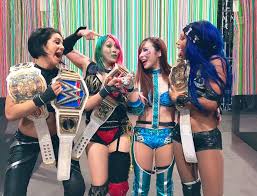 Sasha Banks Asuka Kairi Sane Bayley In 2020 Wwe Girls Wwe Female Wrestlers Wwe Womens