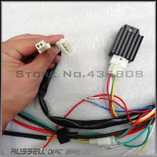Electrical wiring diagram motorcycle with images from chinese atv wiring schematic 110cc , source:pinterest.com. Full Electrics Wiring Harness Cdi Ignition Coil Rectifier Switch 110cc 125cc Atv Quad Bike Buggy Gokart 125cc Atv Quad Quad Bikeatv Quad Bike Aliexpress