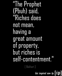 Paul found the real meaning of contentment not in something, but in someone. Islamic Quotes On Contentment Quotesgram