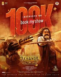 100K+ INTERESTS for #Akhanda2 on #BookMyshow 💥 Massive anticipation to  witness the DIVINE FURY 🔱❤️‍🔥 Theatres are about to EXPLODE on Dec 5th.  #Akhanda2Thaandavam