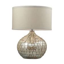 Westmore Lighting Doyle 25 In Pearl Cream Standard 3 Way Switch Table Lamp With Fabric Shade Tl4622d Table Lamp Grey Table Lamps Ceramic Table Lamps