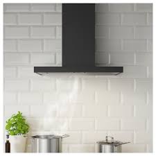 Matalskare Black Wall Mounted Extractor Hood Ikea Extractor Hood Kitchen Extractor Exhaust Fan Kitchen
